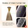 MioYio I Tip Hair Extensions Human Hair 30G/Pack Virgin Hair Itip Human Hair Extensions #P7/60A Pre Bonded I Tip Real Hair Extensions Long Straight Chocolate Brown to Caramel Blonde 20Inch