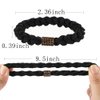 10Pcs Stylish Women Girls Hair Ties, 5 Colors for Hair Bands, 2.36 Inch Diameter Hair Tie for Thick Hair High Ponytail Holders