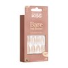 KISS Bare but Better, Press-On Nails, Nail glue included, Embrace It', Light Nude, Medium Size, Coffin Shape, Includes 28 Nails, 2G Glue, 1 Manicure Stick, 1 Mini File