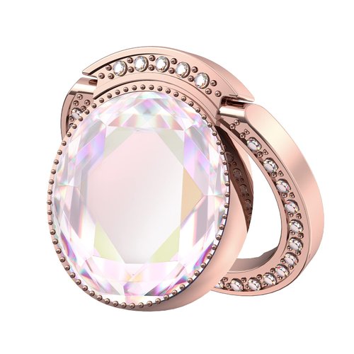 Crystal Phone Holder Ring (Rose Gold)