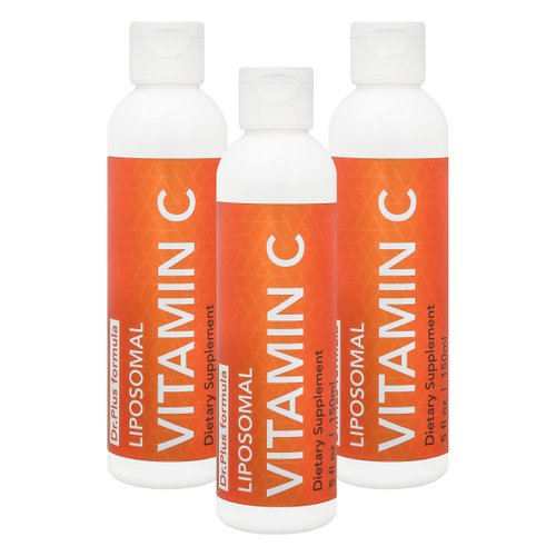 [Set of 3] Liposomal Vitamin C 1000 mg Liquid, 5 fl oz, High Absorption Liquid Immune Support for Men, Women & Kids, USA Made & Non-GMO, Sugar-Free, 90 Liquid Servings