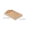 Toddmomy Dollhouse Miniature Tray Miniature Dollhouse Serving Trays Mini Wooden Tray Square Serving Tray for Crafts Dollhouse Accessories