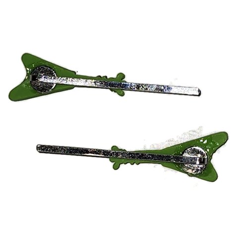 ELECTRIC GUITAR Bobby PIn Hair Clip Accessory - Set of 2 Handmade