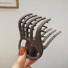6 Pcs Flat Alligator Hair Claw Clips, 2.95 Inch French Curved Hair Clips Matte Volume Strong Hold Banana Barrettes Hair Clamps Jaw Clips for Women