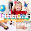Extrapins Acrylic Paint Set for Kids,171 Pcs Washable Paint Set,Mini Paint for Kids & Adults,Acrylic Paint Strips with 24 Pcs Paintbrushes,3 Pcs Brushes Perfect for Home Classroom Party Favors