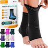 Modvel Foot & Ankle Brace Socks for Sprained Ankle Compression Sleeve - Foot Support for Women & Men - Tendonitis & Arthritis Ankle Brace Sports Running, Torn Ligaments & Women Stabilizing Ankle Wrap