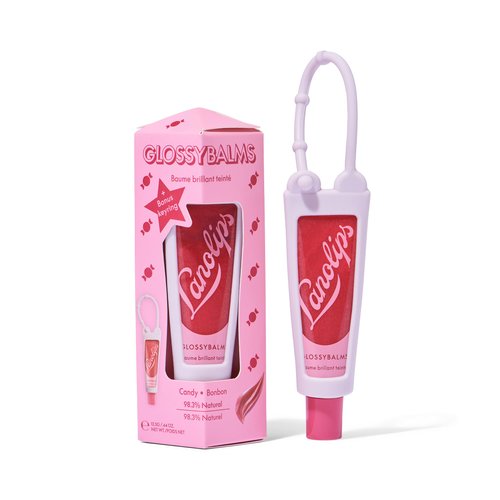 Lanolips Glossybalm Candy Bauble - Ultra Hydrating Tinted Lip Gloss for Dry, Chapped Lips - Flavored Natural Lanolin Lip Balm with Lanolin Oil, Vitamin E & Mica for Lip Care & Shine (0.35 Ounce)
