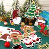 JULBEAR Christmas Crafts Kits for Kids, Make Your Own Christmas Stickers Ornament Making Kit DIY Xmas Holiday Crafts Stickers for Christmas Party Favors Games Activities, 24 Pack