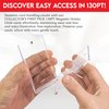 (5) 130PT Premium One Touch Magnetic Card Holder UV Protection - Ultra Clear - PVC FREE - Thick Trading Card Holder Card Protector Magnetic Card Case For Trading Cards Sports Cards Holder Case