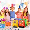 24 Pack Hero Party Gift Bags with Hero Theme Stickers Hero Theme Goodie Bags Hero Party Favor Treat Bags for Kids Hero Theme Birthday Party Decorations