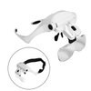 Headband Magnifier With LED Light Bracket & Headband are Interchangeable 5 Replaceable Lenses: 1.0X, 1.5X, 2.0X, 2.5X, 3.5X for Reading, Jewelry Loupe, Watch Electronic Repair