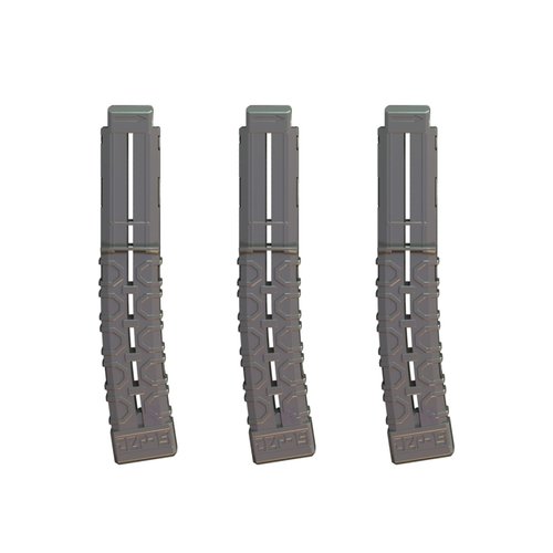 DART ZONE Pro-Series 3 x 15-Round Half Length Darts Magazine for Toy Foam Blasters & Guns – Compatible with the Pro-Series Adventure Force Gun Blasters – For Foam Dart Gun & Soft Bullet Toy Gun