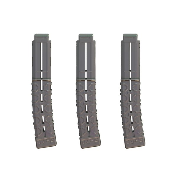 DART ZONE Pro-Series 3 x 15-Round Half Length Darts Magazine for Toy Foam Blasters & Guns – Compatible with the Pro-Series Adventure Force Gun Blasters – For Foam Dart Gun & Soft Bullet Toy Gun