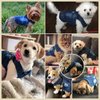 DOGGYZSTYLE Pet Vests Dog Denim Jacket Hoodies Puppy Jacket for Small Medium Dogs (XS, Blue)