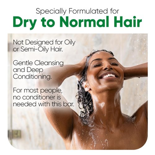 Certified Organic Shampoo Bar - Unscented with Moringa & Rosemary for Hair Growth - Gentle Cleanse & Deep Moisturizing for Dry to Normal Hair - Only Organic, Food-Grade Ingredients (1)