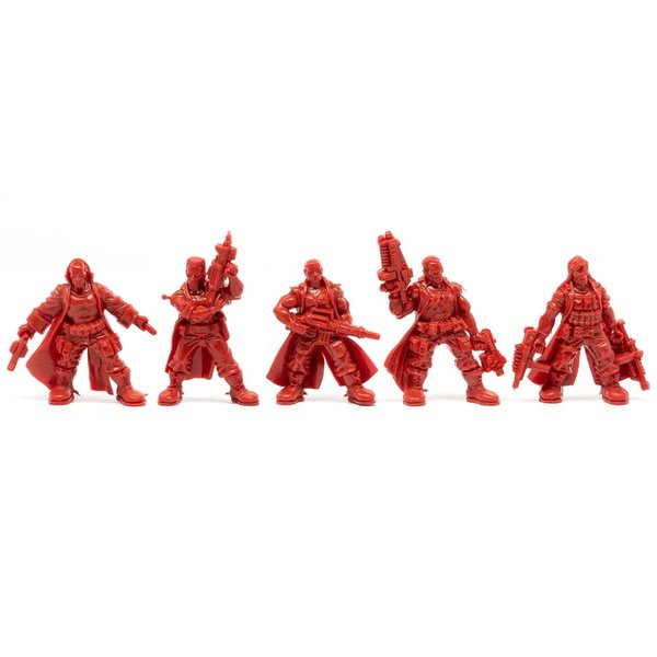 Fantasy Battles Creature Mini Action Figure Playset- Space Rebels 2 ʺ Fantasy Figures - XL 1/32nd Scale DND 5 pcs Characters Accessories RPGs and DM Soldiers