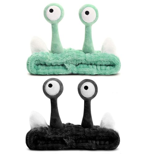 Nawjue 2 Pieces Makeup Spa Headband Face Wash Headband Animal Headband for Washing Face Coral Fle...