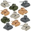 ArtCreativity Mini Pullback Tanks (Pack of 24) Fun Army Toys, Military Vehicles with Pullback Mechanism, Birthday Army Party Favors for Boys and Girls, Goodie Bag Fillers
