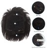 WeKen Short Toupee for Men Hair Topper Wig Clip in Crown Hair Extensions Mens Hair Piece for Covering White Loss Hair Daily Wear