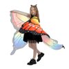 plainshe Halloween Costumes for Girls，Butterfly Wings Kids, Fairy Wings Colorful，3PCS Butterfly Costume Set.