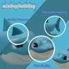 Blue Shark Wind Up Bath Toys for Kids and Toddlers Ages 4-8, Sea Animals Pool and Water Table Toys, Fun Shark Bath Toy, Pool Themed Birthday Decorations, Classroom Prizes, Easter Wind Up Toys