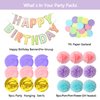LITAUS Macaron Birthday Decorations - Pack of 20 | Happy Birthday Banner, Tissue Paper, Swirls, Garland | Birthday Decorations for Women | Birthday Party Decorations | Happy Birthday Decorations