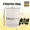 Molandra Products Look Me In The Eyeliner And Say That - Glass 10oz Frosted Coffee Mug, Frosted