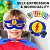 iROLEWIN Star Superhero-Capes and Masks for Kids Party Favors - 12 Bulk Pack Super-Hero Dress-Up Costumes for Girls Boys Play Gifts