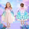 OHARLOBE Toddler Toys for Ages 3-8, 8 Pcs Rainbow Princess Dress Up Clothes for Girls 4-6, Princess Cape Set Kids Toys, Princess Girls Toys for Easter Halloween Birthday Christmas Gifts Party Favors