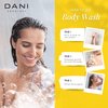 DANI Moisturizing Body Wash Naturals - Warm Sandalwood Vanilla Aromatherapy - Organic Aloe Vera & Natural Glycerin - Paraben & Sulfate Free Shower Gel - For Men & Women - 12 Ounce Bottle
