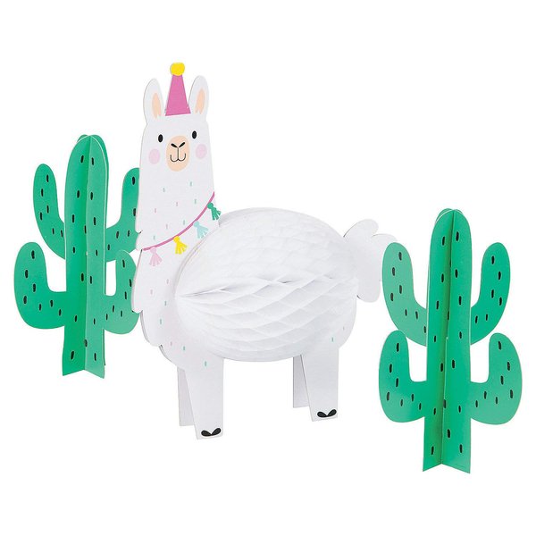 Llama and Cactus Table Centerpieces - Birthday and Party Supplies