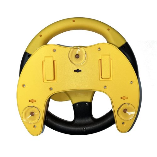 Yohencin Baby Steering Wheel Toy, Kids Steering Wheel for Car Backseat a Variety of Car Sound Effects to Develop Baby's Auditory Skills. (Yellow)