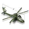 ArtCreativity Diecast Apache Helicopters with Pullback Mechanism, Set of 3, Diecast Toy Choppers with Spinning Propellers, Birthday Party Favors, Goodie Bag Fillers for Kids