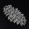 JWICOS Crystal Bride Wedding Hair Comg Bridal Hair Comb Hair Clip Flower Wedding Hair Accessories for Women and Girls (Silver)