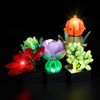Kyglaring LED Lighting Kit Only Lights Set Designed for Lego Succulents 10309 Plant Decor Model Building Set - Without Lego Set (Standard Version)