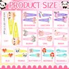 Hanaive 24 Pcs Rainbow Unicorn Clips Metal Hair Clips Unicorn Snap Barrettes Cute Mermaid Hair Pins Sparkly Animal Hair Accessories for Toddlers Little Girls Birthday Party Gifts(Animal Pattern)