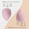 BS-MALL Makeup Sponge & Triangle Puff Set Pink for Mini Detailed Application Foundation Concealer Soft Pearl Cotton Sponge Pack of 10