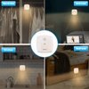 innofox Stick-on Motion Sensor Lights, Warm White LED Night Light, Stick-Anywhere Stair Lights, Closet Light, Battery Operated Wall Light for Kitchen, Hallway, Bedroom, Bathroom, Stairs, 6-Pack