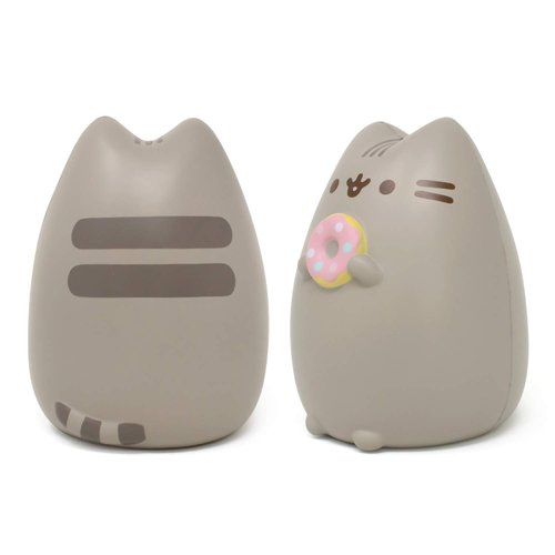 Hamee Pusheen Cat Slow Rising Cute Jumbo Squishy Toy (Bread Scented, 6.3 inch) [Birthday Gift Bags, Party Favors, Gift Basket Filler, Stress Relief Toys] - Pusheen with Donut
