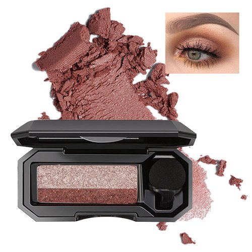 Sulily Perfect Dual Color Eyeshadow,New Highly Pigmented Waterproof Eyeshadow with Exquisite Glitters,Long Lasting Color Pop Makeup Eyeshadow Palette (eyeshadow-#1)