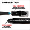 REVLON Pencil Eyeliner, ColorStay Eye Makeup with Built-in Sharpener, Waterproof, Smudgeproof, Longwearing with Ultra-Fine Tip, 201 Black, 0.01 Ounce
