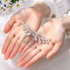 JAKAWIN Rhinestone Bride Wedding Hair Piece Crystal Hair Comb Bridal Hair Accessories for Women HC111 (Silver)
