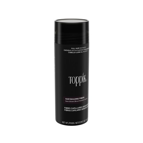 Toppik Hair Building Fibers, Dark Brown, 55g | Fill In Fine or Thinning Hair | Instantly Thicker, Fuller Looking Hair | 9 Shades for Men & Women