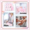 30 Sets Baby Shower Favors Refreshing Foot Soap Perfect Baby Shower Favors for Guests, Gifts, and Prizes with Organza Bags Thanks Cards (Pink)