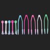 12 Sets Travel Portable Contact Lens Stick Tool Set Lenses Tweezers and Suction Stick for Lens Inserter Remover Not Include with Boxes (Random Color)