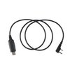 KS K-STORM USB Programming Cable Compatible with K-STORM KST-F3 Kenwood 2-Pin Plug Walkie Talkie