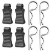 CrazyHobby 50pcs 1/8 1/10 RC Body Clips with Pull Tabs Compatiable with Traxass TRX4 Arrma Axial SCX10 Redcat Losi Tamiya HPI HSP Himoto RC Car (Silver)