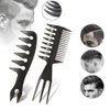 2 PCS Hair Comb Styling Set Barber Hairstylist Accessories,Professional Shaping & Wet Pick Barber Brush Tools, Anti-Static Hair Brush for Men Boys
