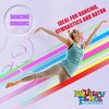 Novelty Place 2pcs Dance Ribbons Streamers, 78.7Inches Sparkling Gymnastics Ribbon Wands - Perfect Rhythm Sticks for Kids' Talent Shows, Artistic Dancing, Baton Twirling