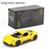 TOKAXI 1/36 Scale Maserati MC20 Diecast Model Car,Pull Back Vehicles Toy Cars,Cars Gifts for Boys Girls